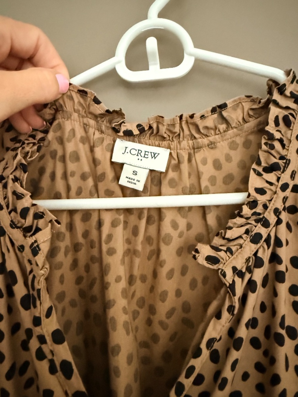 J. Crew Factory Tan Leopard-Print Midi Dress - Picture 3 of 4